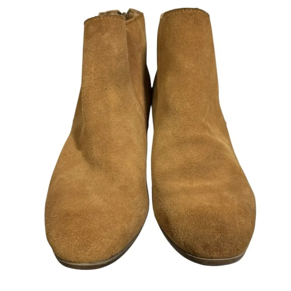 Apri by Italian Shoemakers Haven Suede Leather Ankle Boots Booties 8.5